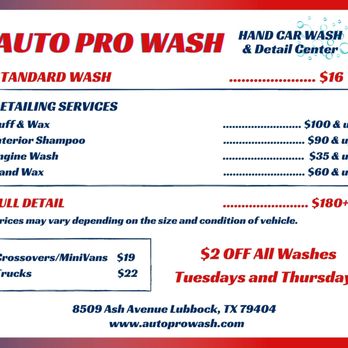 Professional Car Wash Lubbock