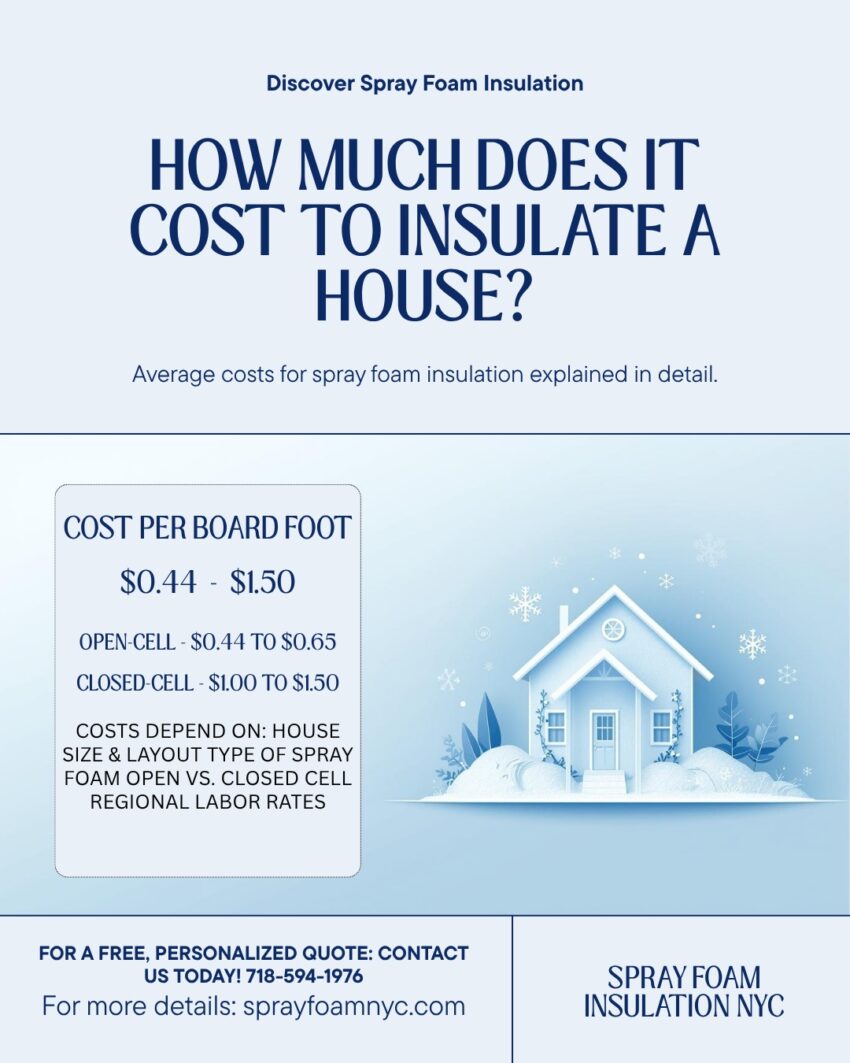 spray foam insulation cost per square foot