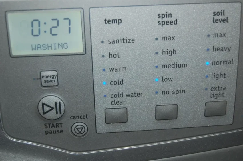 what does soil mean on a washing machine